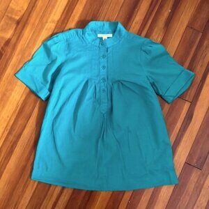 NWT 🌹 Banana Republic Pleated Popover Top XS